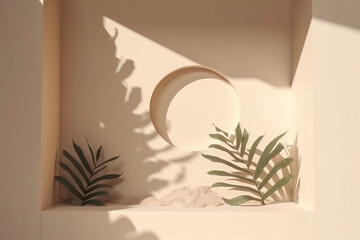 plant in front af a wall 
