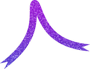 Purple Glitter Gradient Ribbon