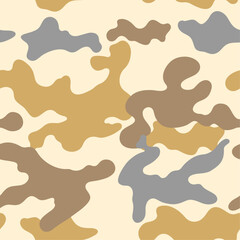 Desert seamless camouflage pattern