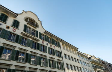 Obraz premium Historic buildings in the city of Thun in Switzerland