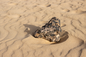 Stone and a desert sand, Fuerteventura