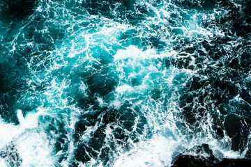 crushing ocean waves