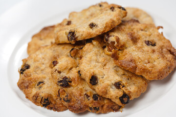 chocolate chip cookies on a plate