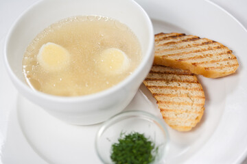 soup with bread
