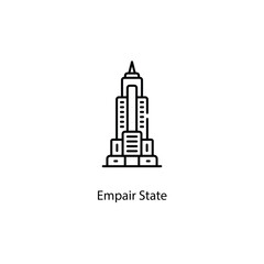 Empair State icon. Suitable for Web Page, Mobile App, UI, UX and GUI design.