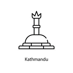 Kathmandu icon. Suitable for Web Page, Mobile App, UI, UX and GUI design.