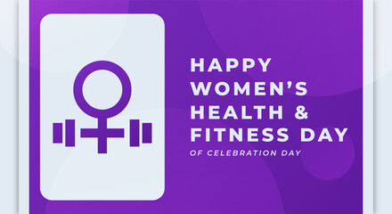 National Women's Health and Fitness Day Celebration Vector Design Illustration for Background, Poster, Banner, Advertising, Greeting Card
