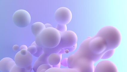 Esferas abstractas, render 3d