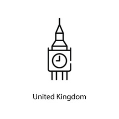 United Kingdom icon. Suitable for Web Page, Mobile App, UI, UX and GUI design.