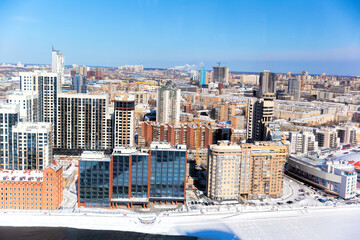 Panorama of Yekaterinburg city center. Russia