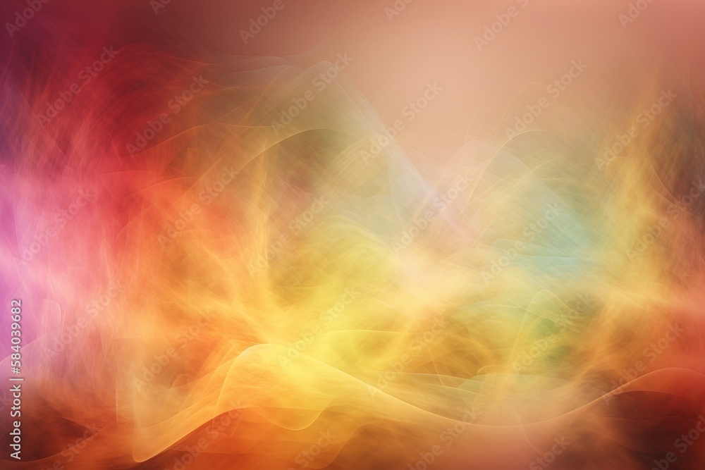 Aufkleber a colorful abstract background with a blurry image of the colors of the rainbow. generative ai
