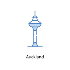 Auckland icon. Suitable for Web Page, Mobile App, UI, UX and GUI design.