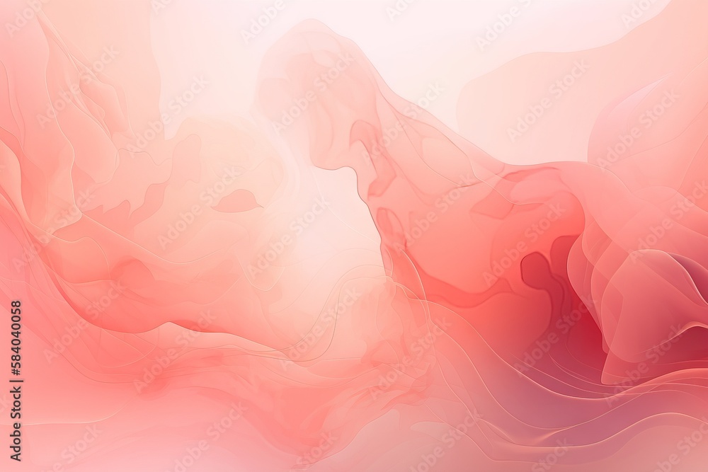 Poster a pink and white abstract background with a red and white design. generative ai