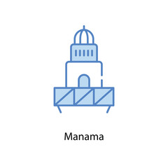 Manama icon. Suitable for Web Page, Mobile App, UI, UX and GUI design.