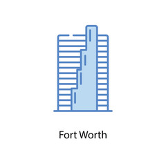 Fort Worth icon. Suitable for Web Page, Mobile App, UI, UX and GUI design.