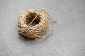A ball of thread. Homemade crafts material