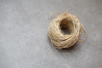 A ball of thread. Homemade crafts material