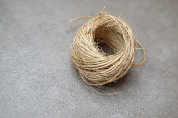 A ball of thread. Homemade crafts material