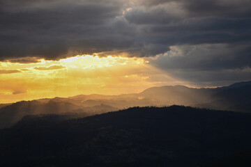 atardecer en la capital de Honduras