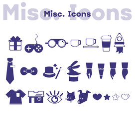 Miscellaneous Art Icons and Illustrations