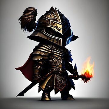 Warrior With Sword, Elden Ring, Elden Ring Reed Samurai, Warrior With Torch, Chibi, Chibi Style, Elden Ring Chibi, Dark Souls Chibi