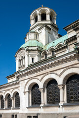 Fototapeta na wymiar Cathedral Saint Alexander Nevski in Sofia, Bulgaria