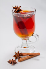 mulled wine with spices