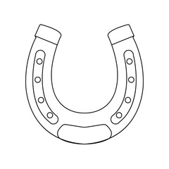 horseshoe isolated on white background