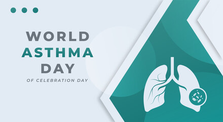 World Asthma Day Celebration Vector Design Illustration for Background, Poster, Banner, Advertising, Greeting Card