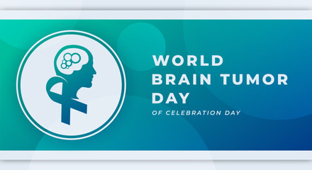 World Brain Tumor Day Celebration Vector Design Illustration for Background, Poster, Banner, Advertising, Greeting Card