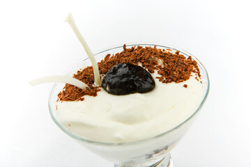 chocolate with ice cream