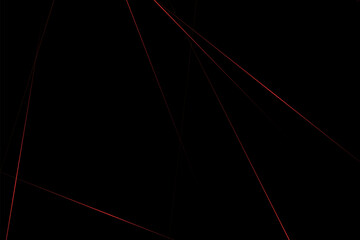 Abstract black with red lines, triangles background modern design. Vector illustration EPS 10.