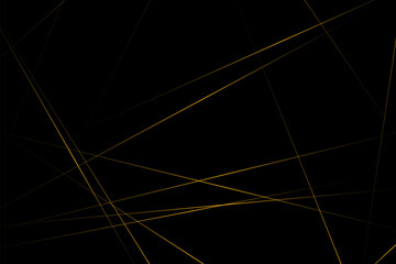 Abstract black with gold lines, triangles background modern design. Vector illustration EPS 10.