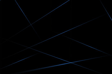 Abstract black with blue lines, triangles background modern design. Vector illustration EPS 10.