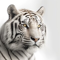 Naklejka premium white bengal tiger