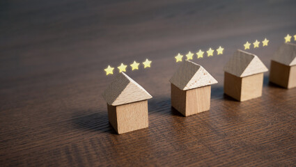 Rating of housing with five stars. Set level and quality of the housing, status and comfort....