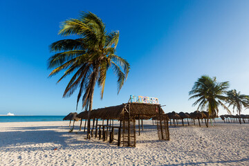 Obraz na płótnie Canvas Beautiful Progreso beach in Mexico