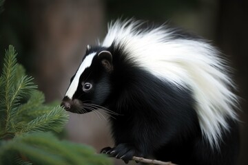 Fototapeta premium Skunk Generative AI