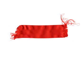 Shabby red haberdashery ribbon