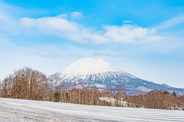 冬の羊蹄山