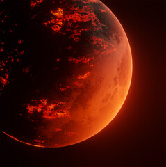 Planet, space, 3d illustration, 3d rendering