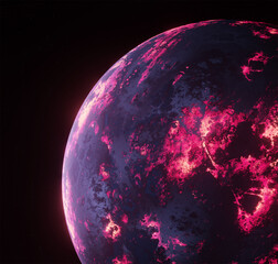 Planet, space, 3d illustration, 3d rendering