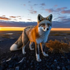 Fox in the Desert