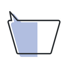 Isolated empty colored comic speech bubble Vector