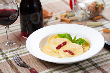 dessert with strawberry