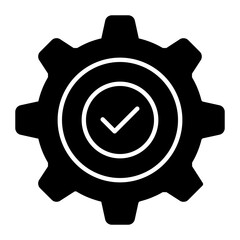 Gear Setting Glyph Icon