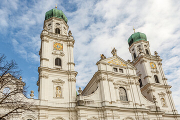 Detail view of Saint Stephan´s cathedral in Passau, bavaria