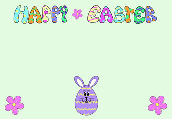 egg easter card 