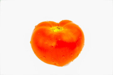 Tomato on White Background