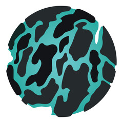 Isolated colored sci fi fantasy planet icon Vector